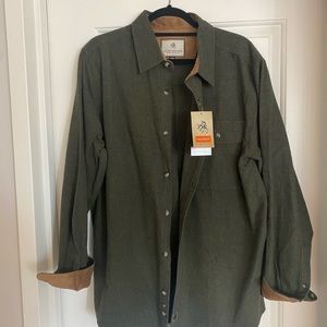 Green legendary white tails flannel shirt